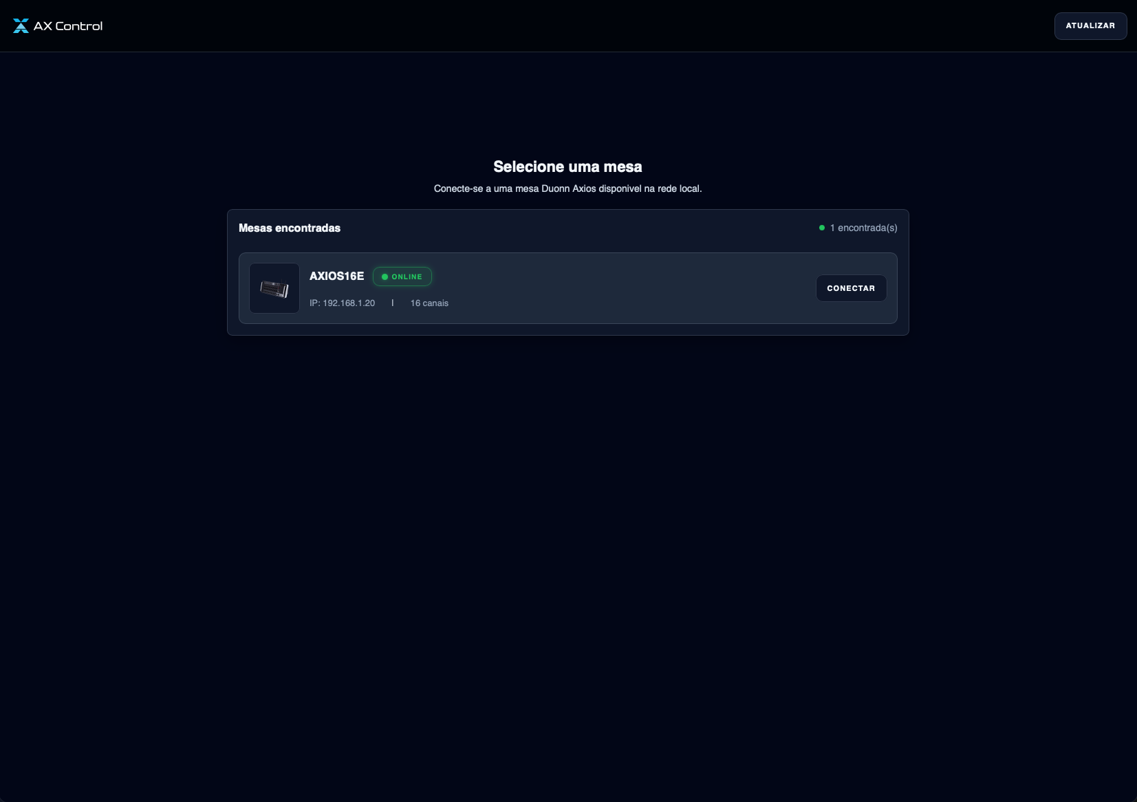 AX Control — mixer